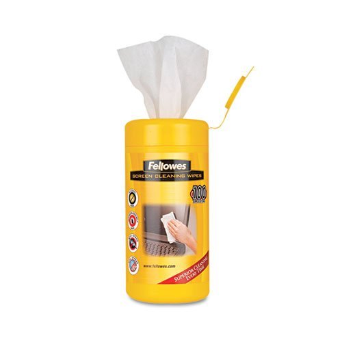 Fellowes Screen Cleaning Wet Wipes, 5.12" x 5.90", 100/Tub · Smith's