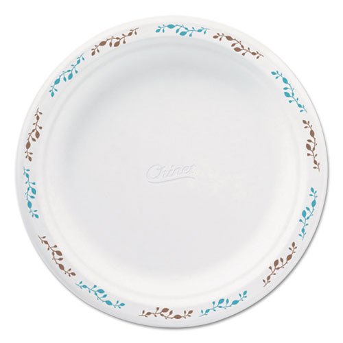  Chinet Paper Dinnerware, Plate, 6 Dia, White, 125