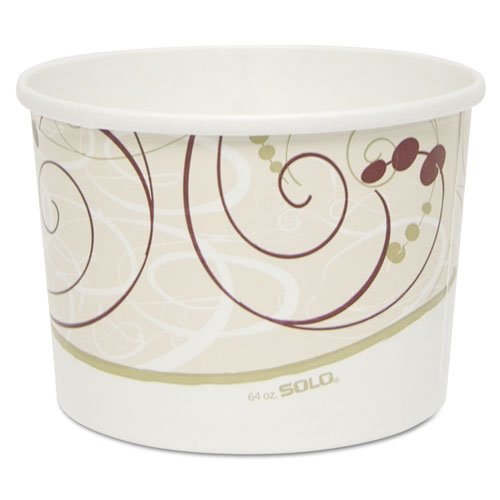 Solo Symphony 12 oz. Double Sided Poly Paper Food Container with