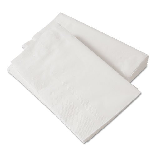 1/8-Fold Dinner Napkins, 2-Ply, 15 in. x 17 in., White, 300/Pack, 10  Packs/Carton