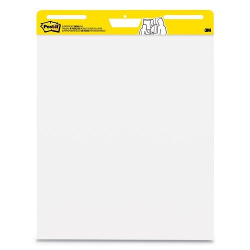 Post It Self Stick Wall Easel Unruled Pad, 25 x 30, White, 30 Sheets, 2 ...