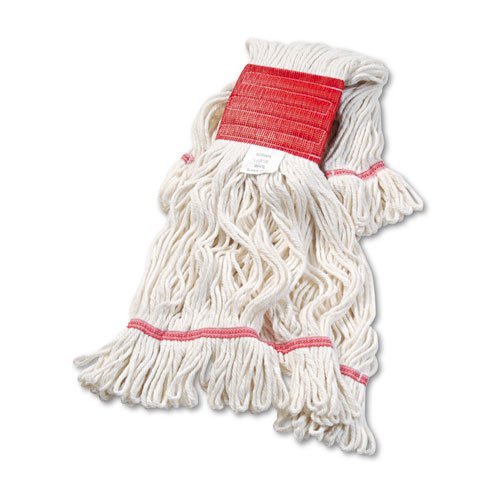 Boardwalk Super Loop Wet Mop Head, Cotton/Synthetic, Large Size, White ...